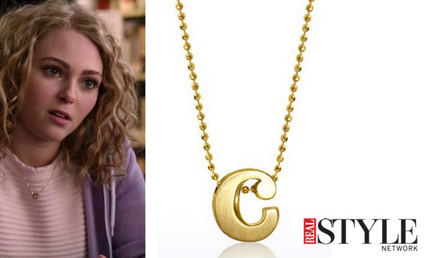 Real Style Network - We Found It: AnnaSophia Robb's C Necklace on The Carrie Diaries