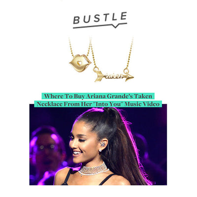 Bustle - Ariana Grande - Little Princess Kiss and Words Taken Arrow