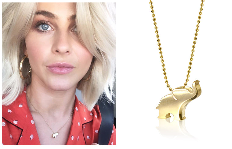 Julianne Hough wearing Alex Woo Luck Elephant