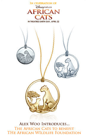 ABC News - Jewelry Designer Alex Woo Designs Pendant Inspired by New Film "African Cats" to Benefit the AWF