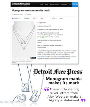Detroit Free Press - Monogram Mania Makes Its Mark