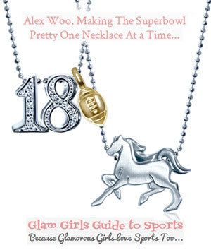 Glam Girls Guide to Sports - Making the Superbowl Pretty One Necklace At a Time...