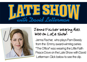 Late Show with David Letterman - Jenna Fischer