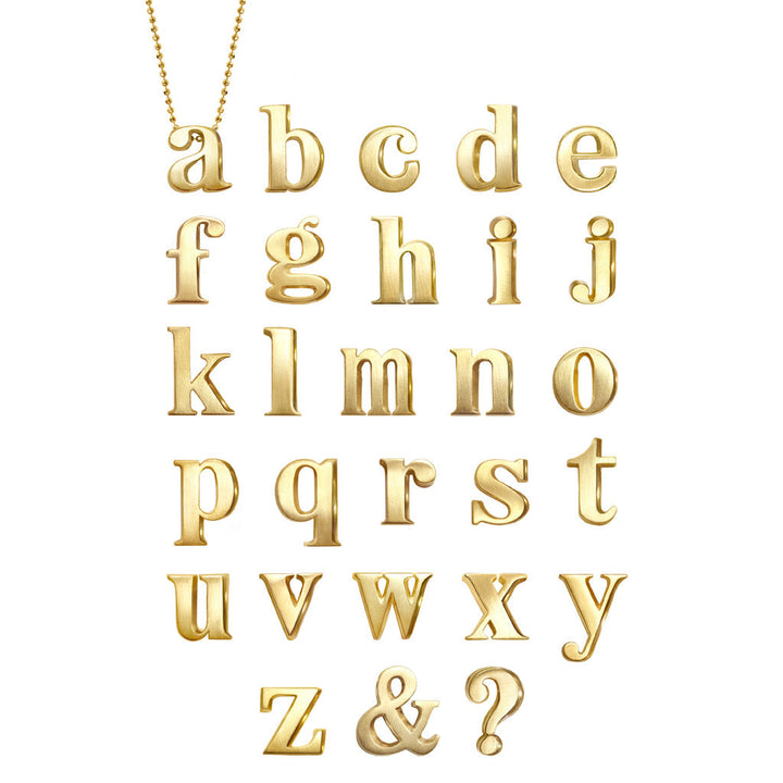 Alex Woo 14kt white Gold Diamond Letter Charm Necklace