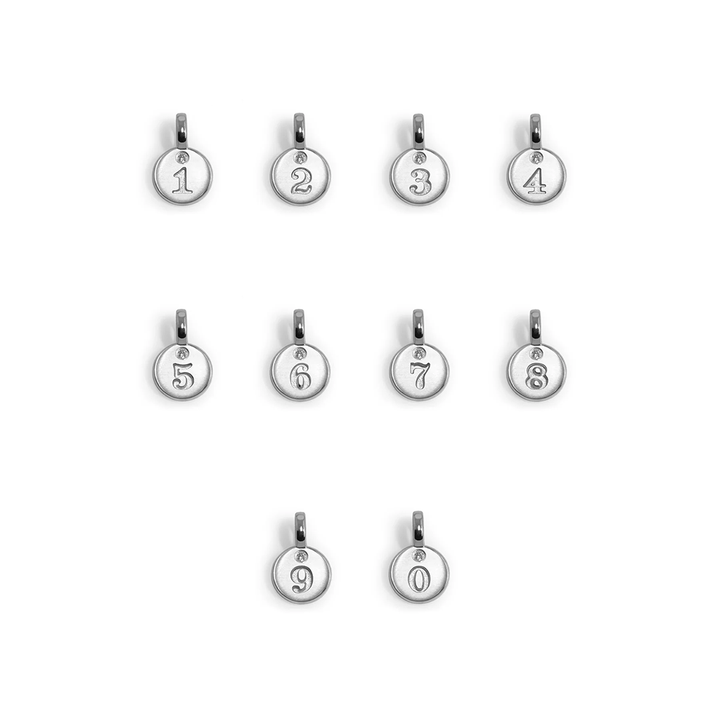 Alex Woo Mini Additions™ Numbers (0-9) Charm Necklace