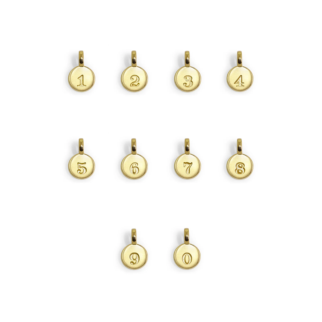 Alex Woo Mini Additions™ Numbers (0-9) Charm Necklace