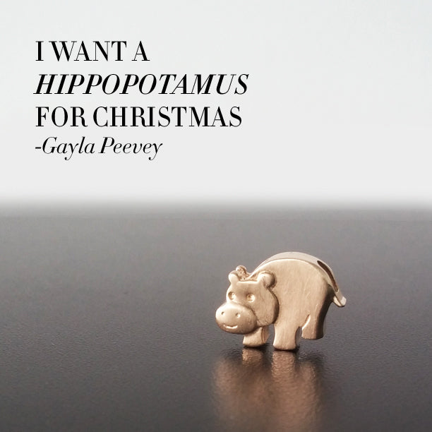 Alex Woo Animals Hippo Charm Necklace