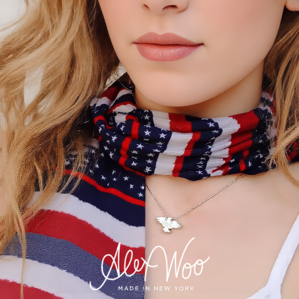Alex Woo Activist Eagle Charm Necklace