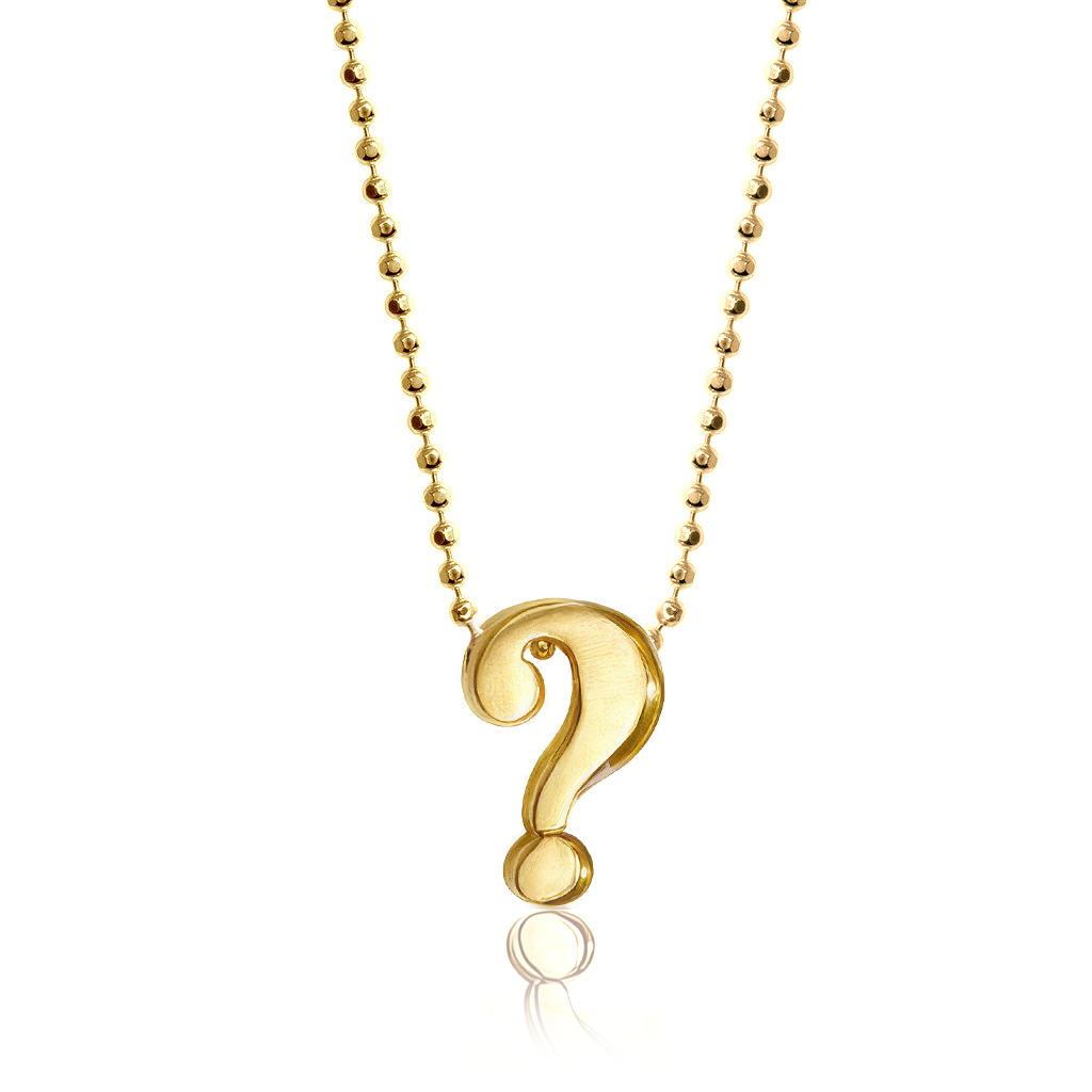 Alex Woo Little Letter Question Mark Charm Necklace