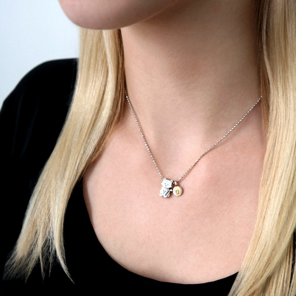 Alex Woo Pet Kitten Charm Necklace