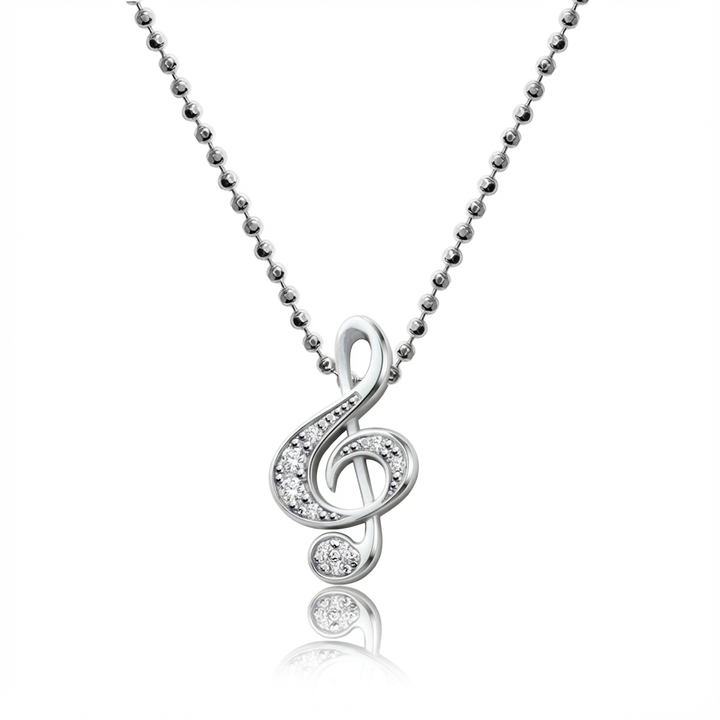 Alex Woo Treble Clef Music Charm Necklace