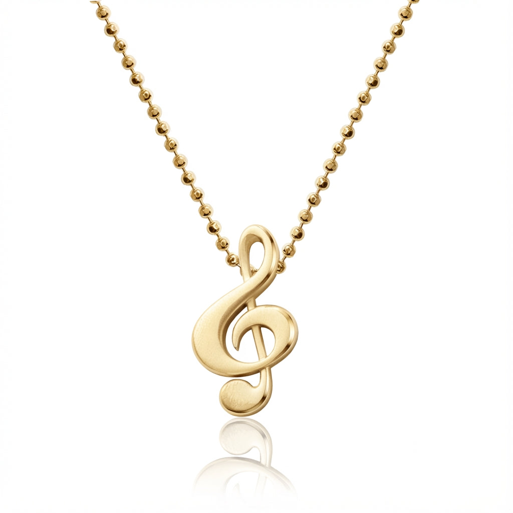 Alex Woo Treble Clef Music Charm Necklace