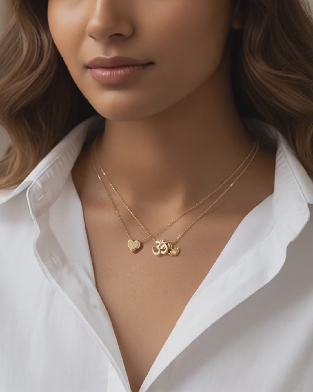Alex Woo Faith Om Charm Necklace Charm Necklace