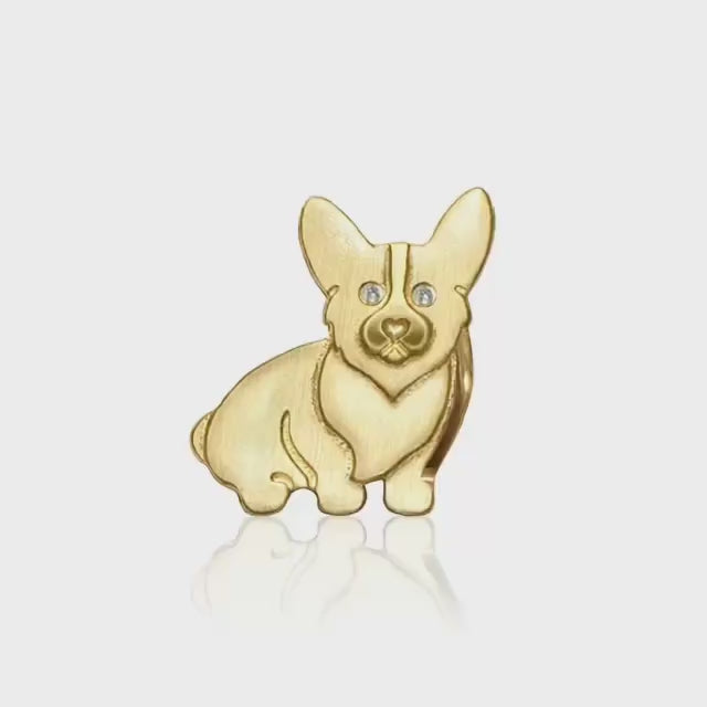 Alex Woo Pet Corgi Charm Necklace