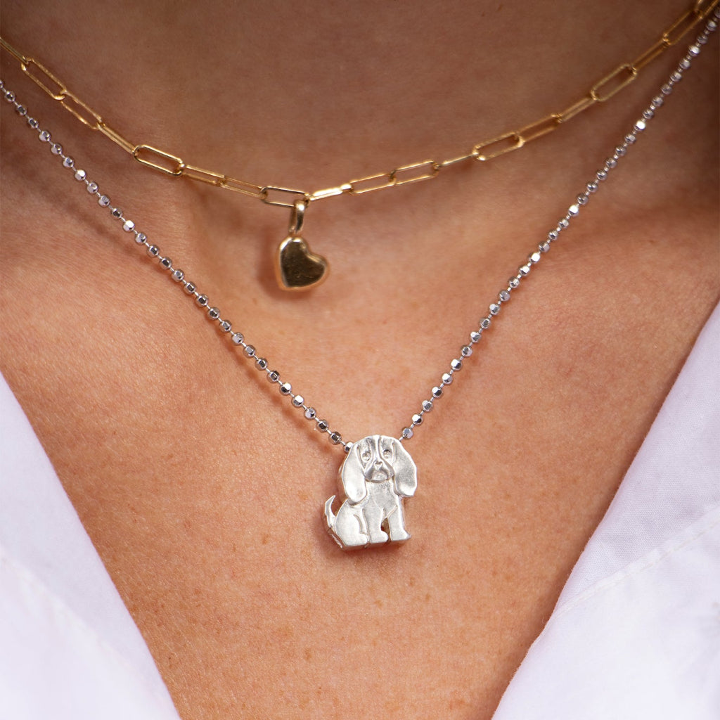 Alex Woo Pet Cavalier Charm Necklace – Alex Woo Jewelry