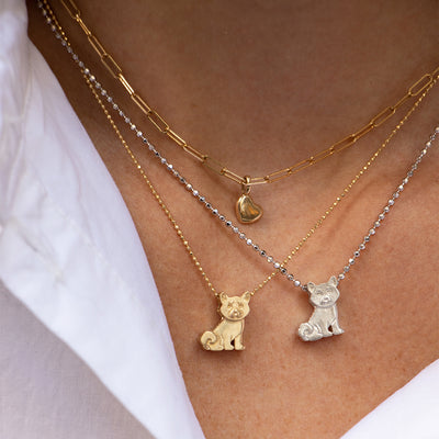 Alex Woo Pet Shiba Inu Charm Necklace