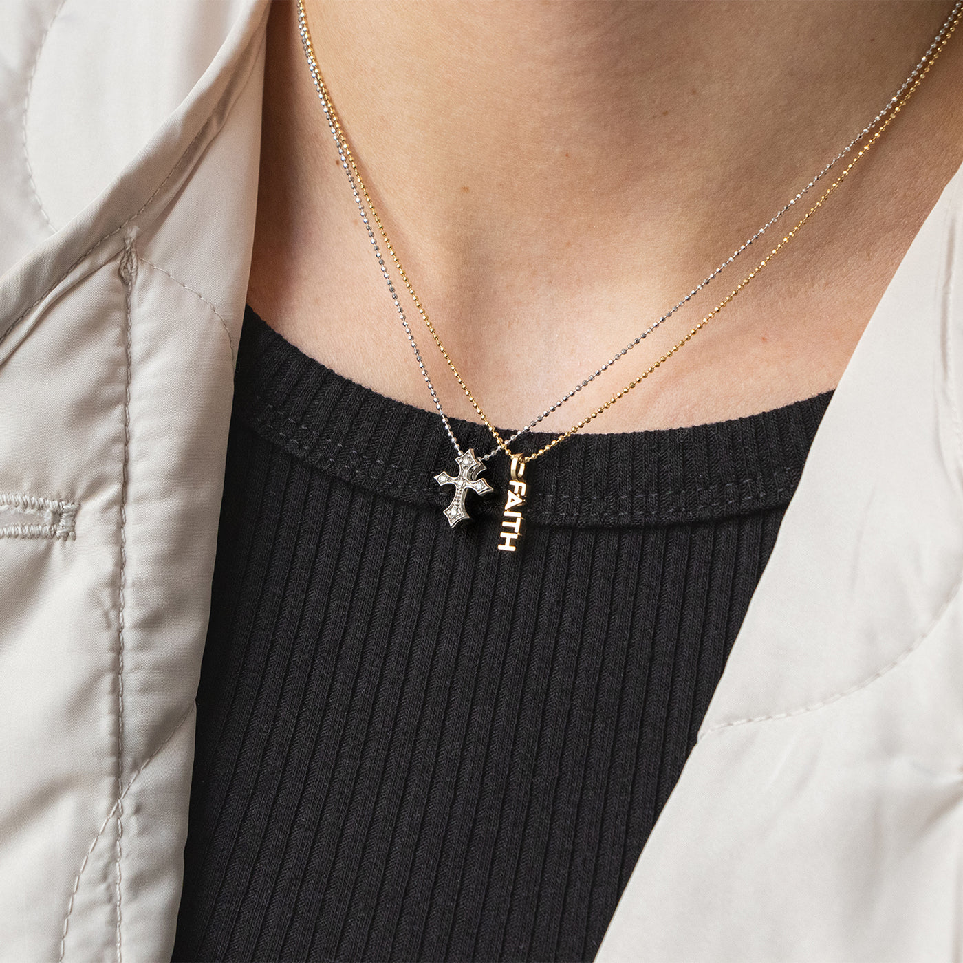 Lexeme Faith Charm Necklace