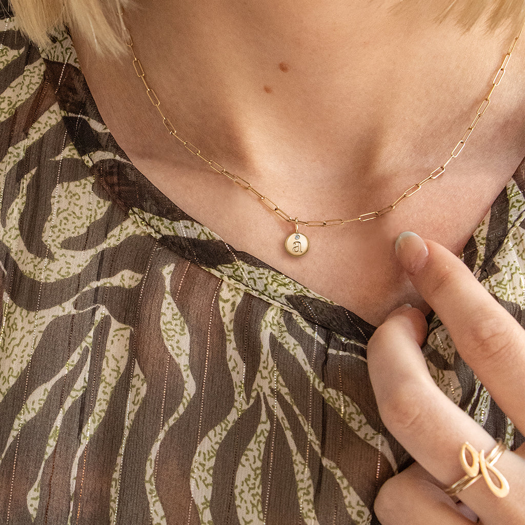 Mini Additions™ Letters Paperclip Necklace