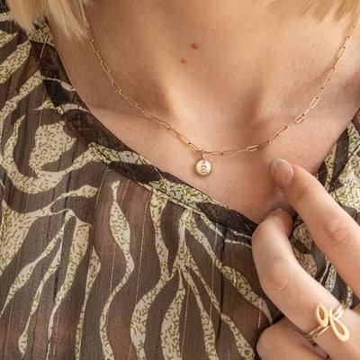 Mini Additions™ Letters Paperclip Necklace