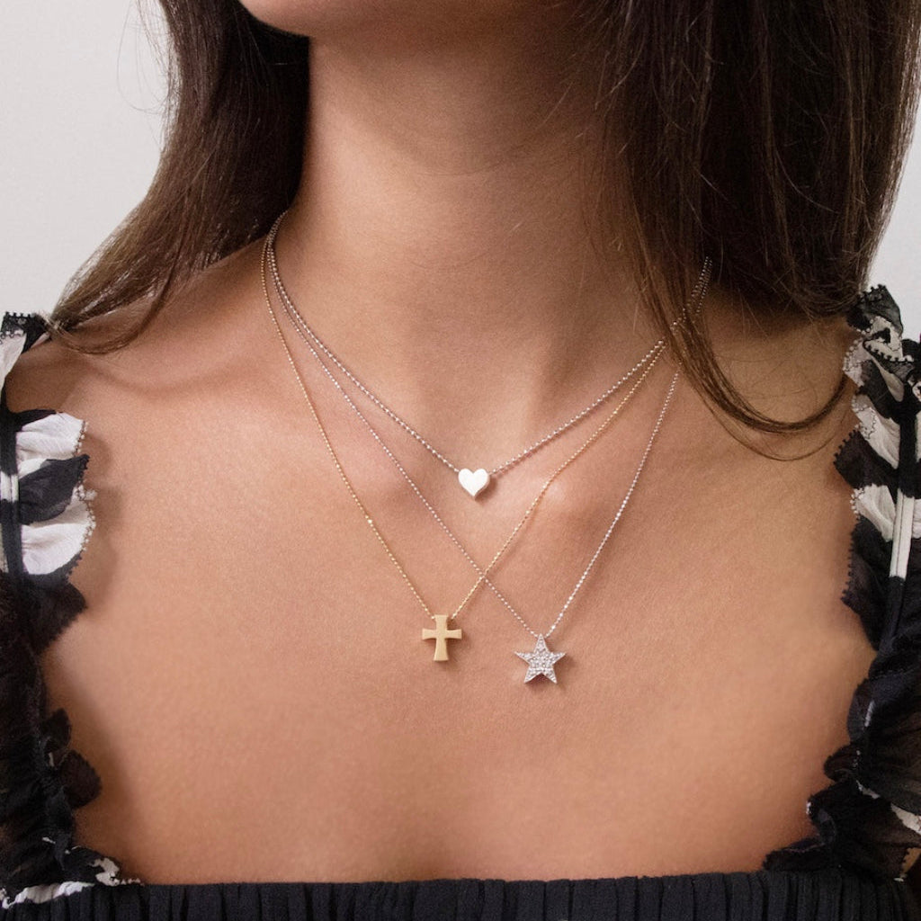 Alex Woo Vegas Heart Charm Necklace – Alex Woo Jewelry