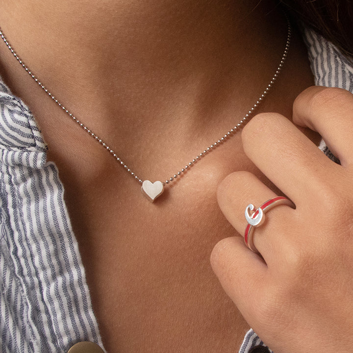 Alex Woo Vegas Heart Charm Necklace