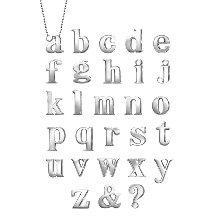 Alex Woo Custom Quadruple Letters Charm Necklace