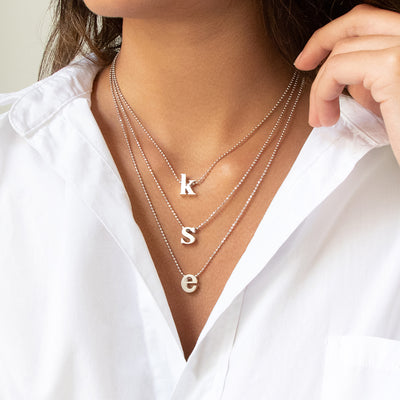 Alex Woo letter S Initial Charm Necklace