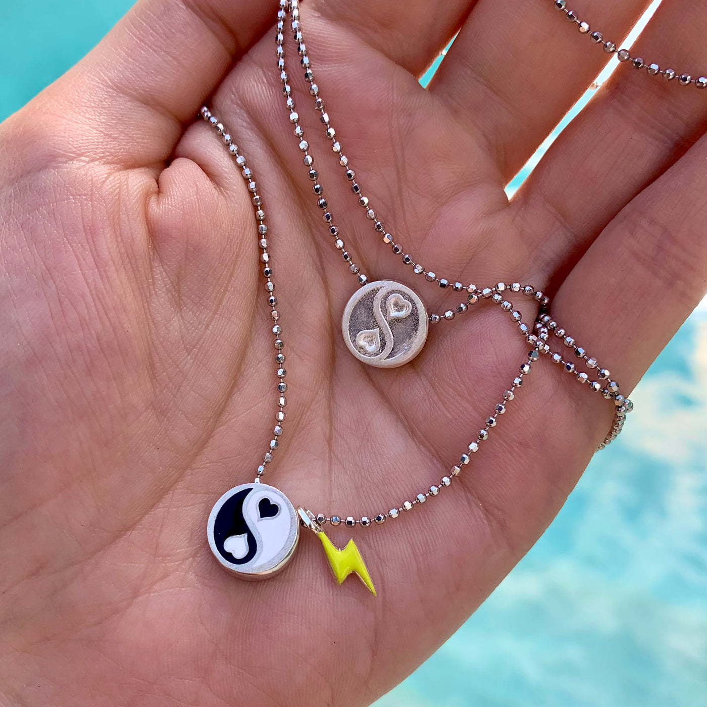 Alex Woo Yin Yang Charm Necklace