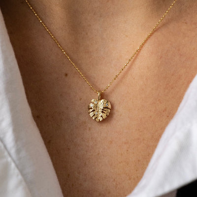 Alex Woo Mini X Monstera Leaf Charm