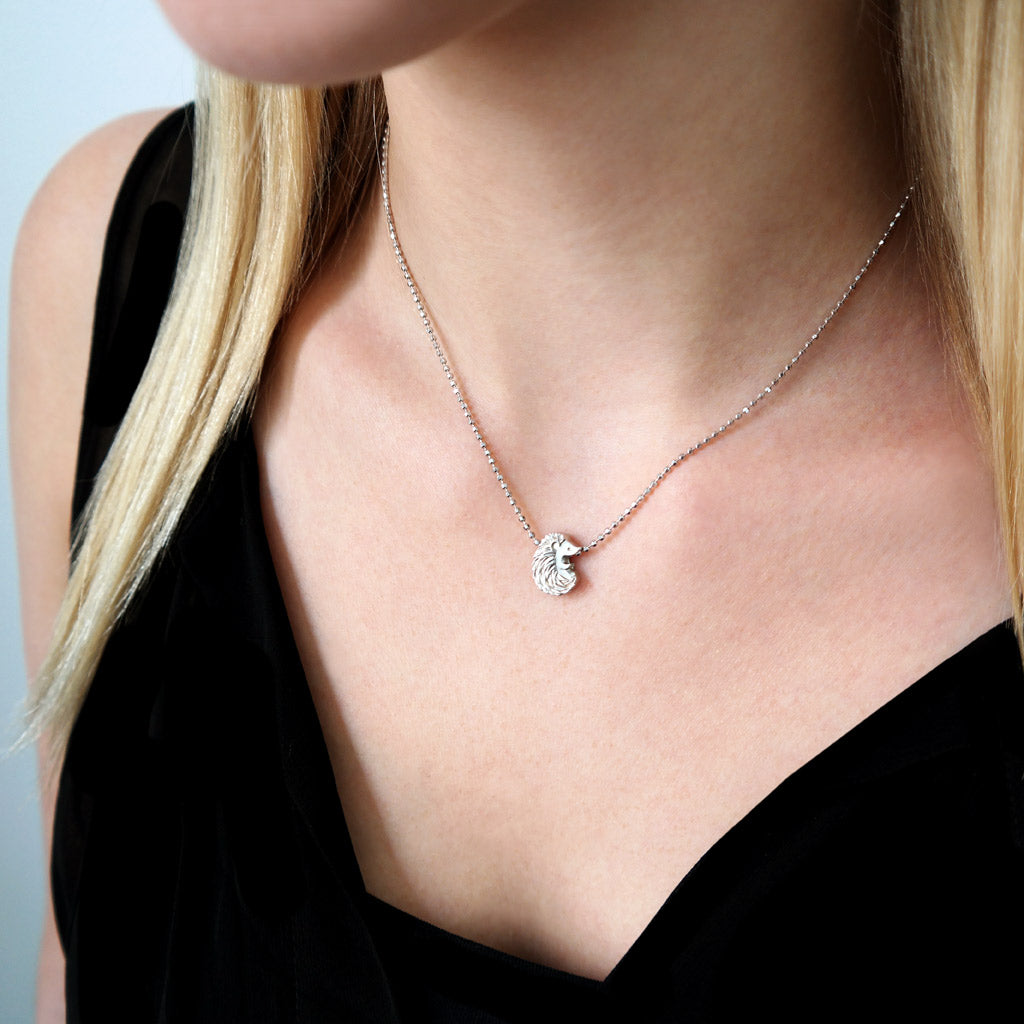 Alex Woo Animals Hedgehog Charm Necklace