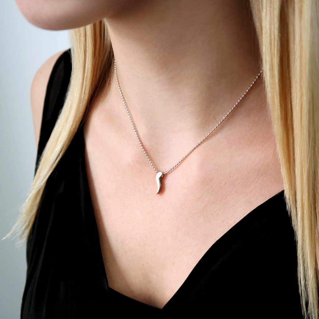 Alex Woo Italian Horn Charm Necklace