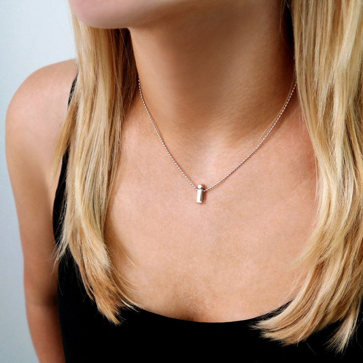Alex Woo Letter I Initial Charm Necklace