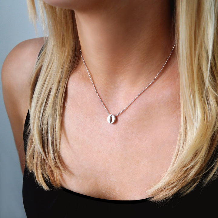 Alex Woo Letter O Initial Charm Necklace