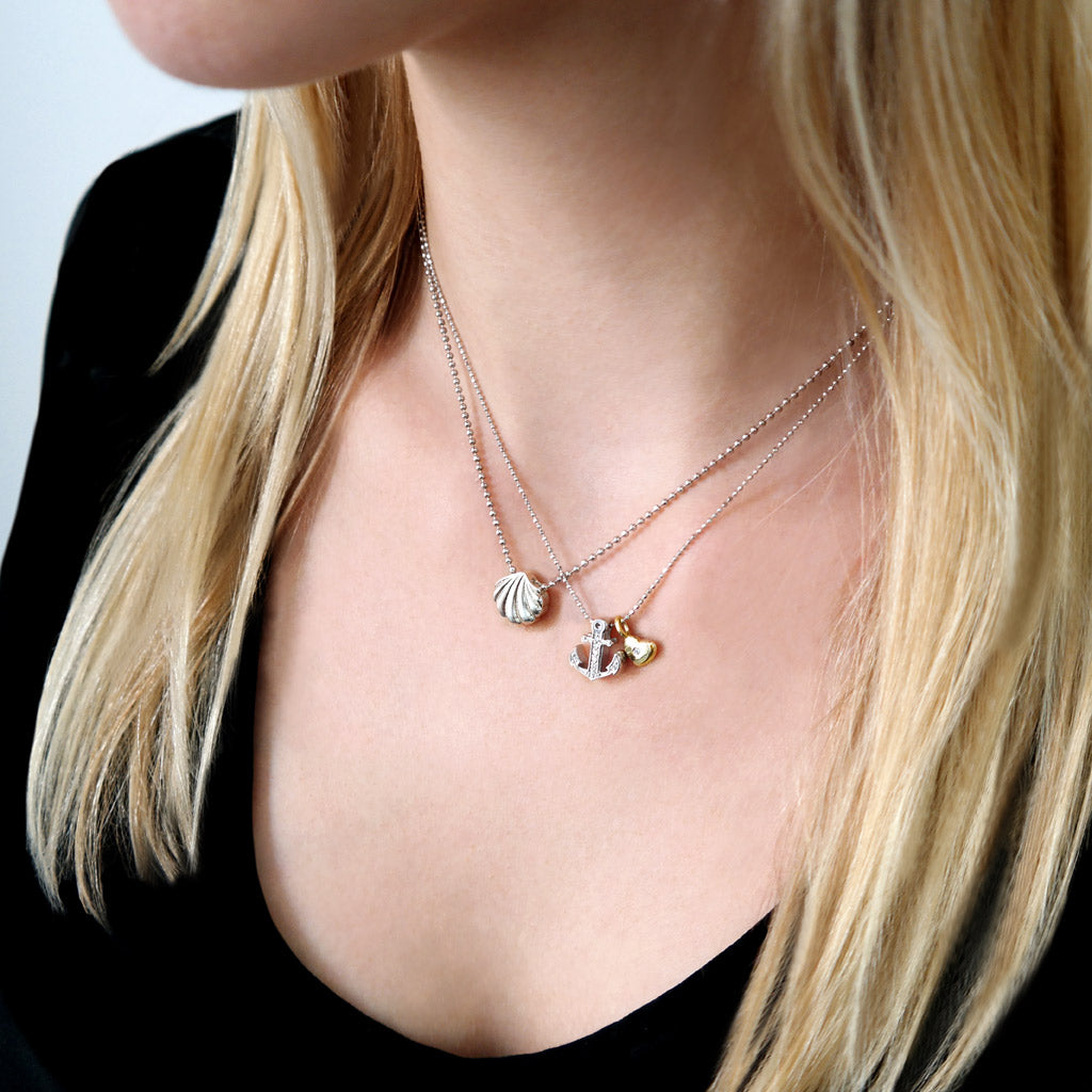 Alex Woo Seasons Anchor Charm Necklace