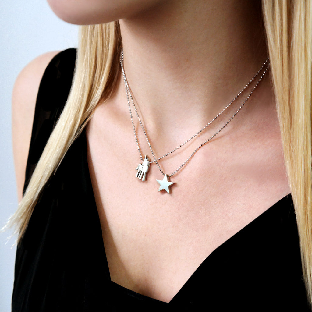 Alex Woo Princess Unicorn Charm Necklace