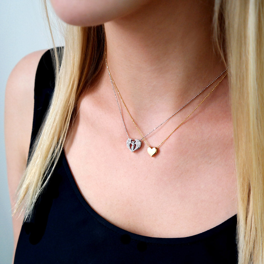 Alex Woo Rock Star Angel Charm Necklace
