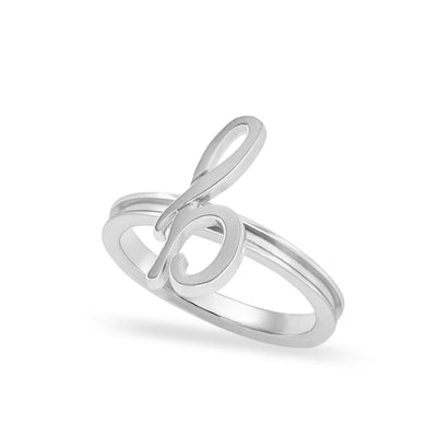 Custom Sterling Silver Autograph Ring
