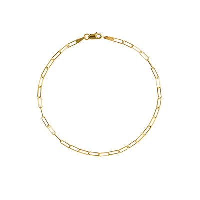 Mini Additions™ Paperclip Bracelet in 14kt Yellow Gold