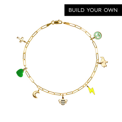 Mini Additions™ Paperclip Bracelet in 14kt Yellow Gold