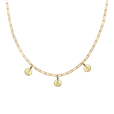 Mini Additions™ Letters Paperclip Necklace