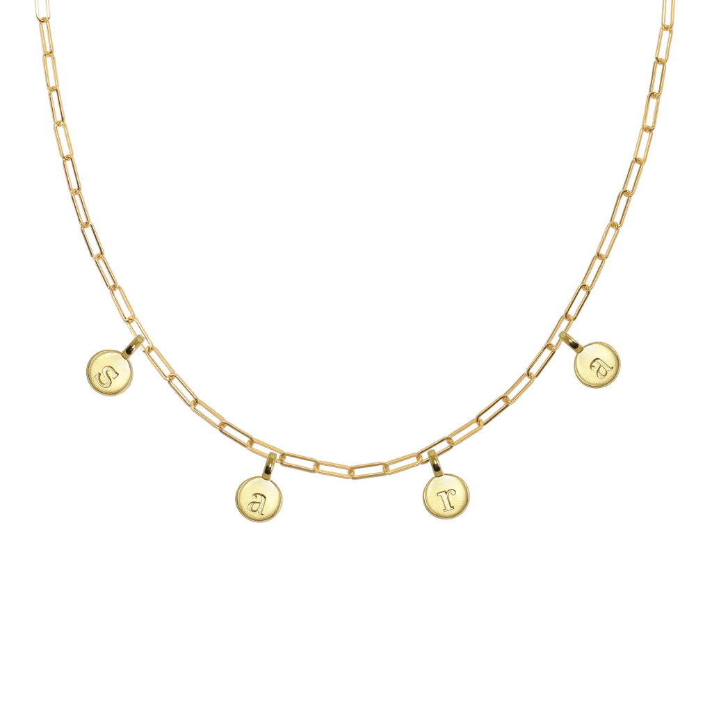 Mini Additions™ Letters Paperclip Necklace