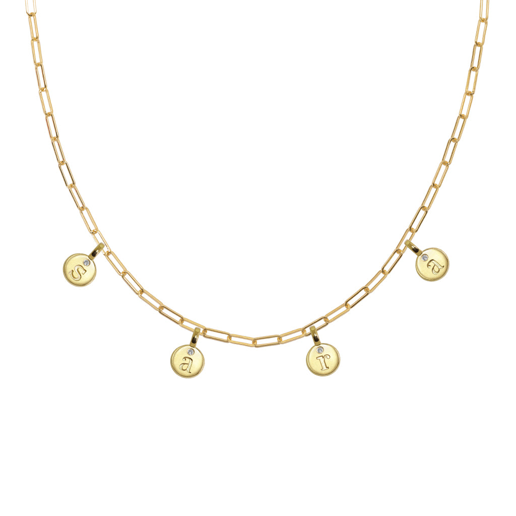 Mini Additions™ Letters Paperclip Necklace