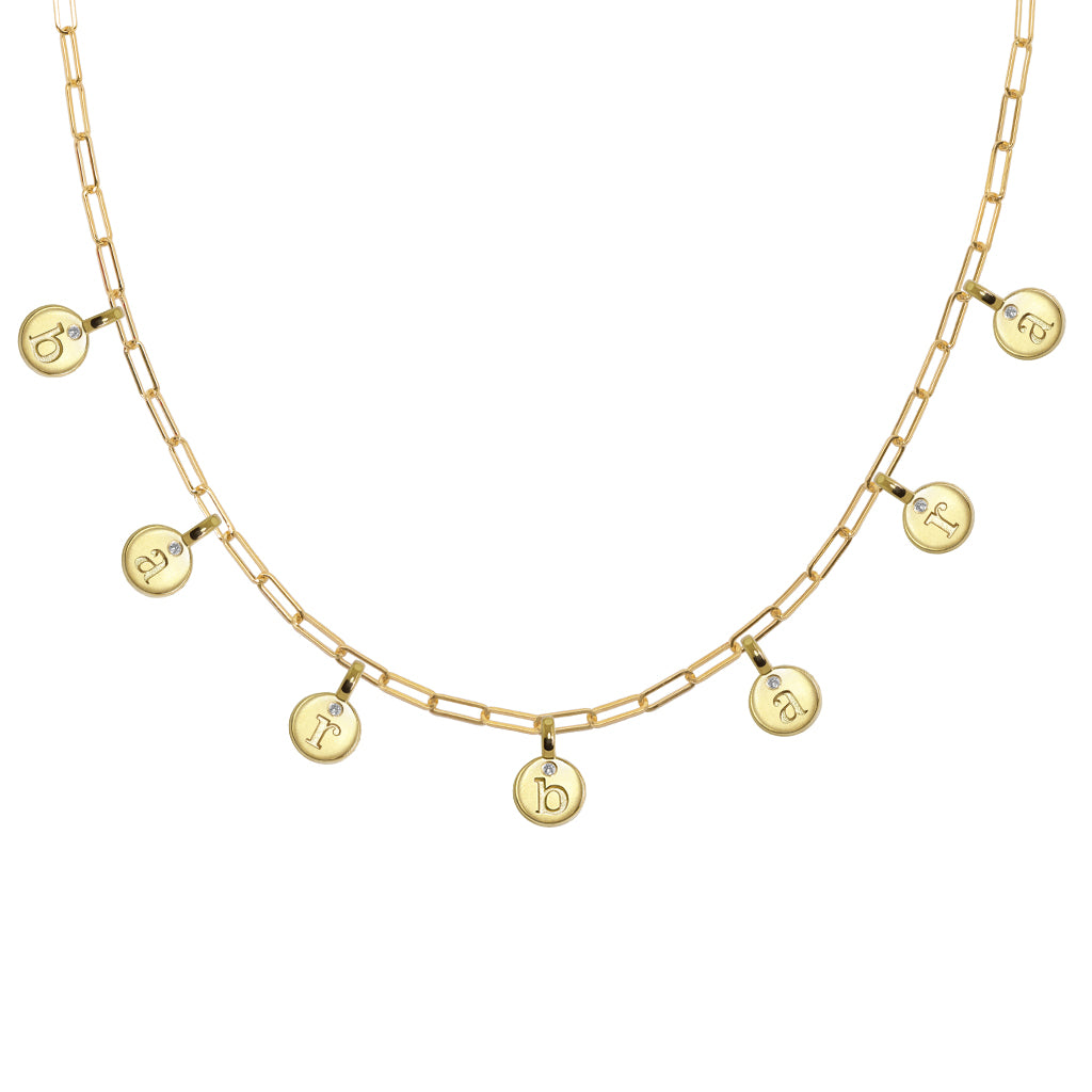Mini Additions™ Letters Paperclip Necklace