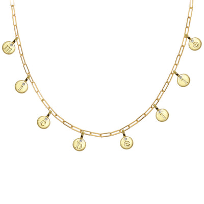 Mini Additions™ Letters Paperclip Necklace