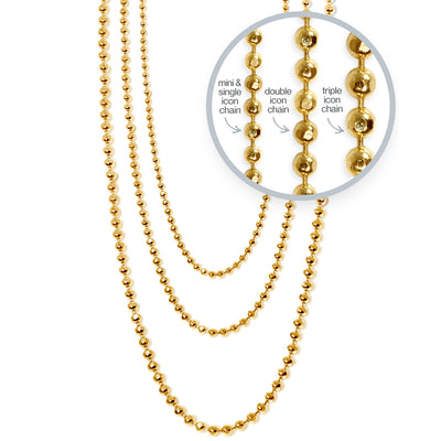 Disco Chain in 14kt Gold - 1.2 mm