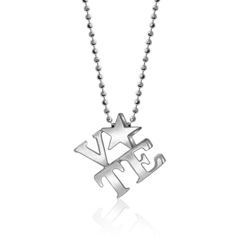 Alex Woo Activist VOTE Charm Necklace