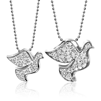 Alex Woo Activist Peace Dove Charm Necklace