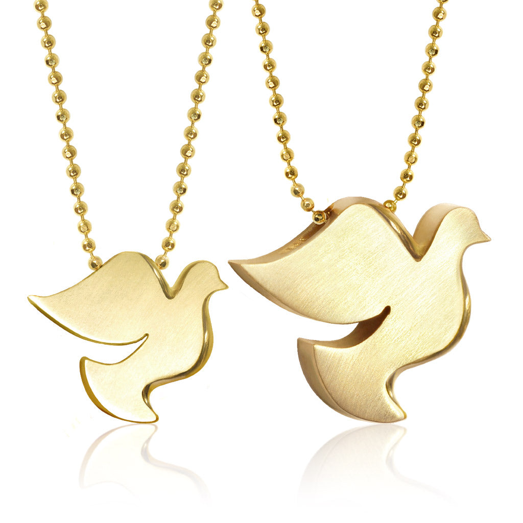 Alex Woo Activist Peace Dove Charm Necklace