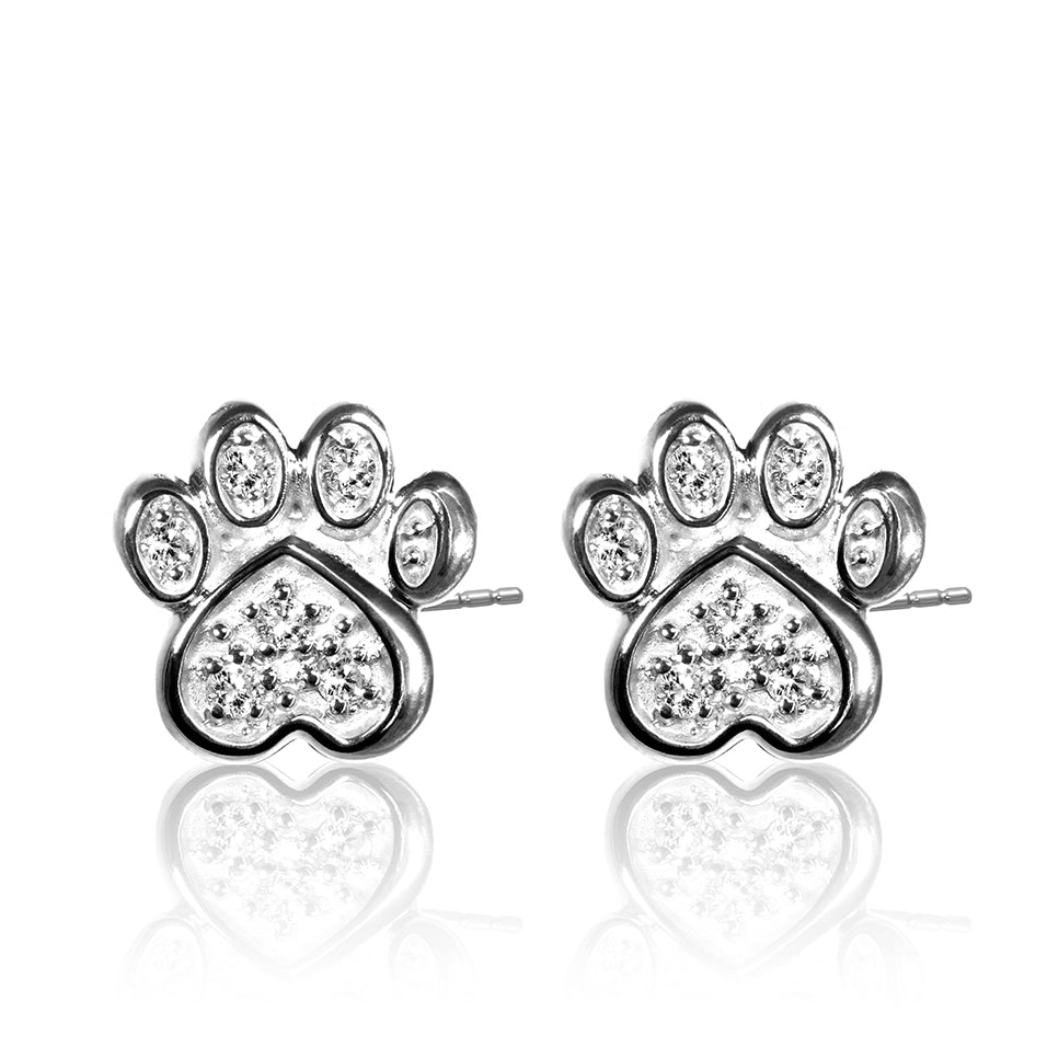 Alex Woo Pet Paw Earrings