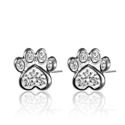 Alex Woo Pet Paw Earrings